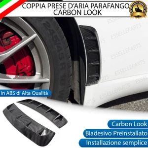 2 X PRESE ARIA SPORTIVE PARAFANGHI CARBON ADESIVE LAND ROVER RANGE ROVER SPORT I - Foto 1 di 8
