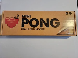 Portable Mini Beer Pong Adult Drinking Party Game NEW in BOX - Picture 1 of 4