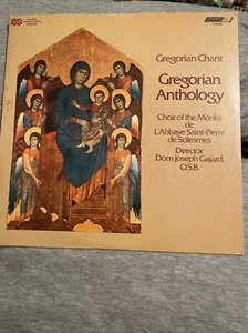 GREOGIAN CHANT GREGORIAN ANTHOLOGY-CHOIR OF THE MONKS Vinyl Record UK - Picture 1 of 2