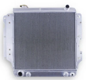 For 87-2006 Jeep Wrangler YJ TJ 2.4-4.2 2.5L 4.0L 2-Row Aluminum Racing Radiator - Picture 1 of 12