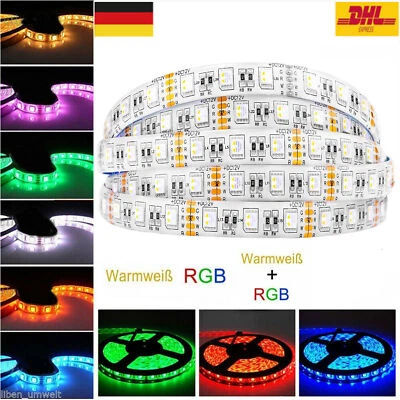 5-20M LED RGBW Stripe RGB+WW Strip Streifen Band 5050SMD Band Dimmbar Kette 10mm - Bild 1 von 4