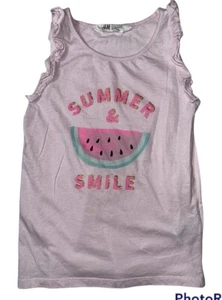 Preowned- H&M Summer Graphic Tank Top Girls (Size 8-10Y) - Picture 1 of 6