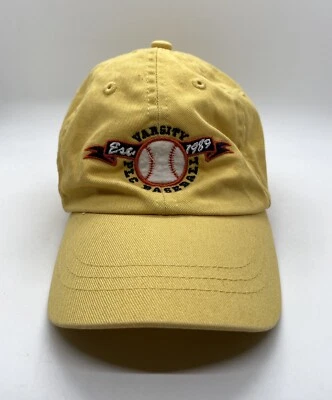 Varsity PLC Baseball Est. Gorra 1989 niños 18-24M amarilla 100 % algodón  Foto 1 de 4