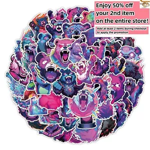 50pc Waterproof Vinyl Stickers Bears Beast Luggage Phone Laptop Water Bottle Car - Picture 1 of 8