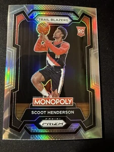 2023-24 Panini Prizm Monopoly - Silver Prizm #75 Scoot Henderson (RC) - Bild 1 von 2