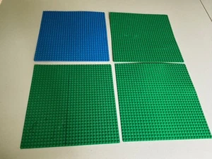 LEGO x 4 3811 Blue Green Base Plate Baseplate 32x32 - 32 x 32 - 10" x 10 " inch - Picture 1 of 5