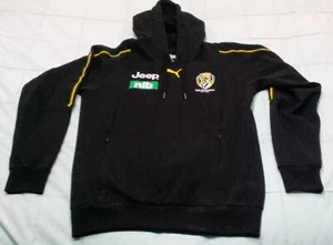 RICHMOND TIGERS AFL OFFICIAL ON-FIELD TRACKTOP - SWEATSHIRT WITH HOODIE AS NEW - Picture 1 of 7