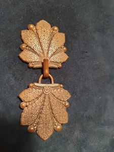 Beautiful Victorian Cape/Cloak Clasp Buckle 2 Parts. 10cm Wide.  - Picture 1 of 11