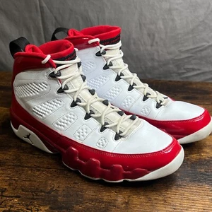 Nike Air Jordan 9 Sneakers Scarpe Retrò Uomo Taglia 11 Bianco Palestra Rosso 2019 OTTIME! - Foto 1 di 22