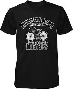 Handle Bar Mustache, 10 Cent Rides, Men's T-shirt - Picture 1 of 16