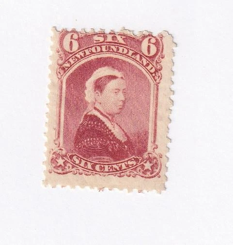 Terranova # 36 en estado bastante bueno-MNH 6 cts CARMINE LAKE Q/VICTORIA CAT VALOR $210 Foto 1 de 1