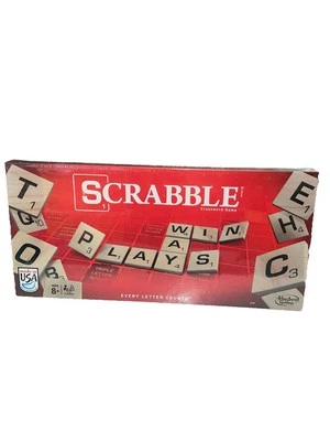 Scrabble Crossword Board Game Hasbro New 2013 Sealed Made In The USA Spelling - Image 1 of 4