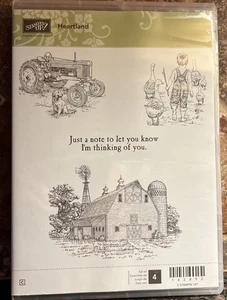 Stampin' Up HEARTLAND 4er Stempelset 143892 Bauernhof Traktor Thinking of You - Bild 1 von 7