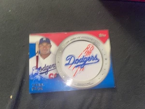 2014 Topps Baseball Series 1 CP-17 Yasiel Puig Commemorative Patch Card Dodgers - Picture 1 of 2