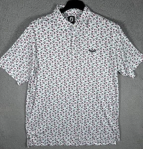 Footjoy Poloshirt Herren Extra Large XL All Over Print Golf Performance Floral - Bild 1 von 8