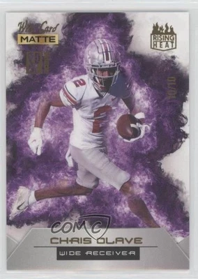 2022 Matte SP Exclusive White - Purple Flames /10 Chris Olave #RHN-5 Rookie RC - Image 1 of 2