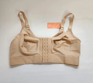 NWT FeelinGirl Size Med Nude Post Surgery Compression Bra Front Closure - Picture 1 of 10