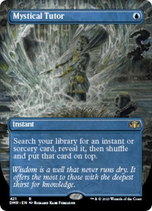 MTG English Mystical Tutor (Borderless) NM Normal Dominaria Remastered - Image 1 of 1