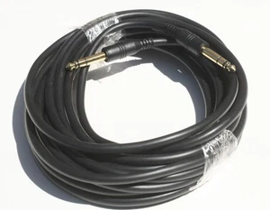 25FT 6.3mm Stereo Plug Plug Male to Male TRS 1/4 - Picture 1 of 1