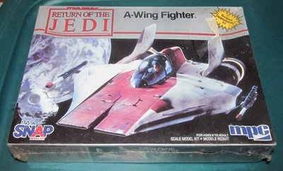 Star Wars RETURN OF THE JEDI A-Wing Fighter Model Kit MPC 1983-NEW & Sealed - Image 1 of 4