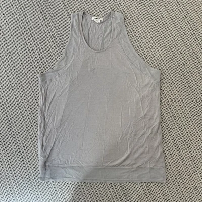 Camiseta sin mangas asimétrica Helmut Lang talla M gris claro Foto 1 de 4