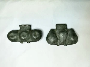 2 moldes antiguos de helado de peltre/chocolate/mantequilla: peras - calabazas - Imagen 1 de 15