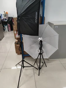 Andoer Photography Softbox Lighting Kit With 85W Bi-color Light Bulbs For LSDL - Picture 1 of 10