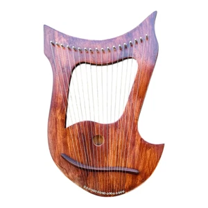 Handmade Rosewood lyre harp 18 string Premium Quality - Free tuning key & string - Picture 1 of 4