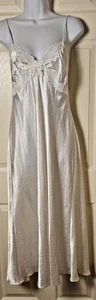 Linea Donatella Gown White Large Satin Bridal Lace Pearls Shimmer - Picture 1 of 6