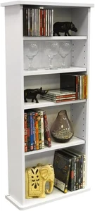 Watsons Chak - 222 CD oder 104 DVD Blu-ray Medien Aufbewahrung Regal - Weiß - Bild 1 von 6