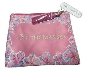 Simply Southern Accessorio Sacchetto Trucco Vinile "Fuori Mercato" Rosa 9"x7" #CLAR - Foto 1 di 5