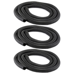3 Pcs 10FT x 1" Flexible Cable Wire Tube Tubing Cord Organizer Management Black - Picture 1 of 3