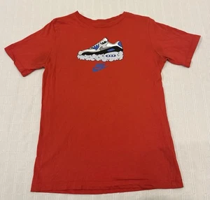 Nike Tee Red Blue Air Max Retro Graphic T Shirt Youth XL - Picture 1 of 12
