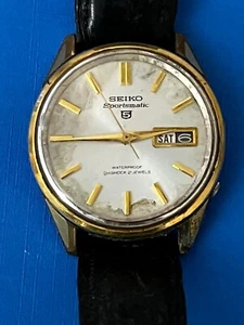 Vintage SEIKO Sportsmatic 5 6619-8050 21 Jewels Day/Date Mens Watch 4 repair - Picture 1 of 12