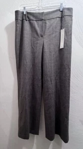 Ann Taylor Womens Margo Pants Size 4 Gray Herringbone Wool Blend Lined (N11) - Picture 1 of 7