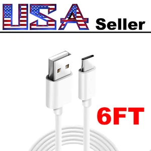 Fast Type C Charging Cable For Samsung Galaxy A10 A20 A30 Note 8 Plus S8 S9 S10 - Picture 1 of 4