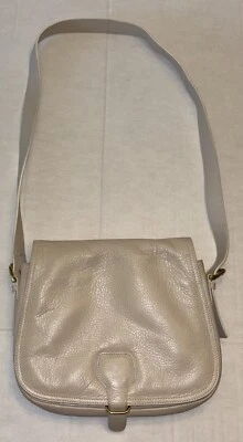 Vintage 60s/70s ZENITH Canada Neutral Beige Purse Handbag Crossbody Bag Leather - Image 1 of 4