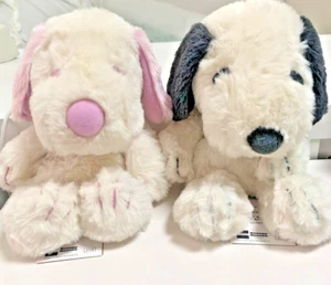 Peanuts Snoopy Plush Toy Yurukuta Snoopy Limited Gray & Pink Museum Tokyo New - Picture 1 of 10