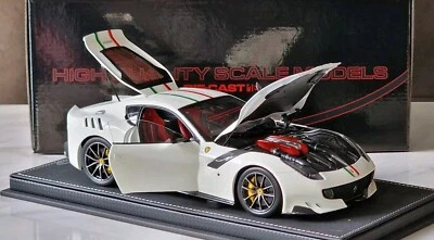 BBR 1 18 (Full Opening) Ferrari F12 TDF In Avus White On Leather Base (14 Of 24) - Image 1 of 4