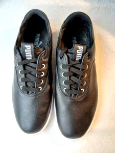 Puma Schuhe Herren Gr. 12 Benecio Mocc Toe Turnschuhe 305080 02 schwarz Leder - Bild 1 von 8