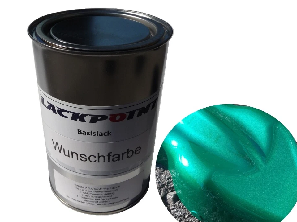 0,5 Litre Ready to Use Base Coat Candy Green 3 Metallic Car Paint Trend Paint - Image 1 of 1