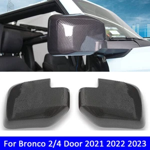 Exterior Mirror Cover Anti-scratch Exterior Rearview For Bronco 2/4 Door 2021-23 - Picture 1 of 8