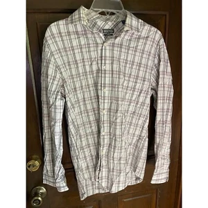 Kenneth Cole Para Hombres Camisa Rosa 15 1/2 32-33 Vestido Abotonado Informal Súper Delgado C4 - Imagen 1 de 2