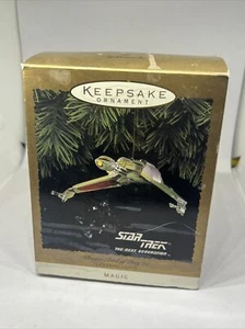 STAR TREK Klingon Bird of Prey Hallmark Keepsake Ornament Magic Lights 1994 VTG - Picture 1 of 9