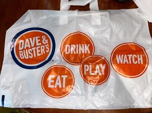 Sacchetto di plastica Dave & Busters misura grande pubblicità  - Foto 1 di 2