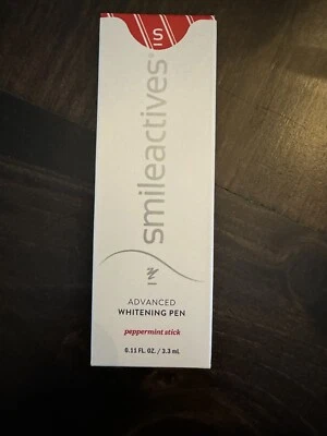 Smileactives Advanced Whitening Pen Peppermint Stick 0.11 oz FULL SIZE NEW W/BOX - Image 1 of 3