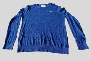 Hollister Men’s Sweater Medium Blue Pullover Long Sleeve Casual Soft Knit - Picture 1 of 10