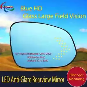 Heated Side Mirror Glass Rearview Mirror For Toyota Highlander Wildlander 2010- - Picture 1 of 13