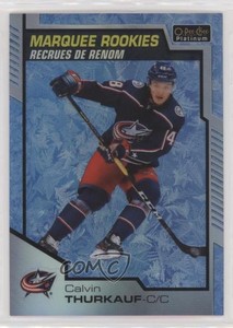2020-21 O-Pee-Chee Platinum Arctic Freeze /99 Calvin Thurkauf #186 Rookie RC
