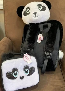 JUSTICE PANDA CRITTER PAILLETTEN RUCKSACK/LUNCHBOX SET SUPER SÜSS!! - Bild 1 von 8